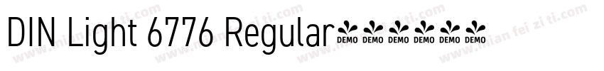 DIN Light 6776 Regular字体转换